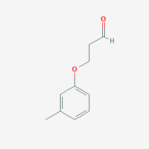 molecular formula C10H12O2 B3167475 3-(3-Methylphenoxy)propanal CAS No. 92016-60-9