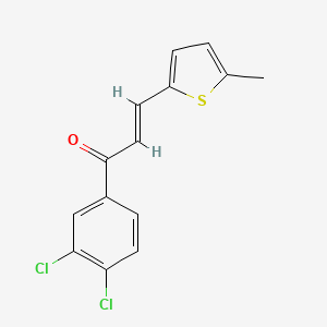 B3167541 (2E)-1-(3,4-Dichlorophenyl)-3-(5-methylthiophen-2-yl)prop-2-en-1-one CAS No. 92153-05-4