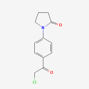1-[4-(2-Chloroacetyl)phenyl]pyrrolidin-2-one