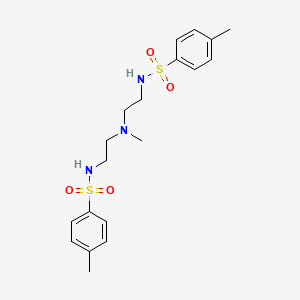molecular formula C19H27N3O4S2 B3167702 N,N'-((methylazanediyl)bis(ethane-2,1-diyl))bis(4-methylbenzenesulfonamide) CAS No. 92462-68-5