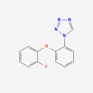 molecular formula C13H9FN4O B3167761 1-[2-(2-fluorophenoxy)phenyl]-1H-tetrazole CAS No. 924823-23-4