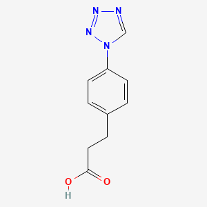molecular formula C10H10N4O2 B3167767 3-[4-(1H-tetrazol-1-yl)phenyl]propanoic acid CAS No. 924858-72-0