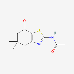 molecular formula C11H14N2O2S B3167805 N-(5,5-dimethyl-7-oxo-4,5,6,7-tetrahydro-1,3-benzothiazol-2-yl)acetamide 