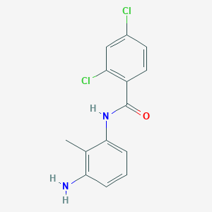 molecular formula C14H12Cl2N2O B3167890 N-(3-Amino-2-methylphenyl)-2,4-dichlorobenzamide CAS No. 926195-94-0
