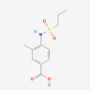 molecular formula C11H15NO4S B3167988 3-Methyl-4-(propane-1-sulfonamido)benzoic acid CAS No. 926223-18-9