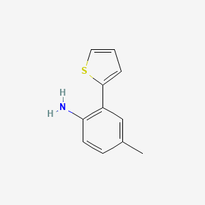 molecular formula C11H11NS B3168073 4-METHYL-2-(THIOPHEN-2-YL)ANILINE CAS No. 926237-35-6
