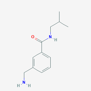 molecular formula C12H18N2O B3168142 3-(aminomethyl)-N-(2-methylpropyl)benzamide CAS No. 926257-70-7