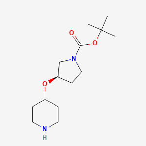 tert-butyl (3R)-3-(piperidin-4-yloxy)pyrrolidine-1-carboxylate
