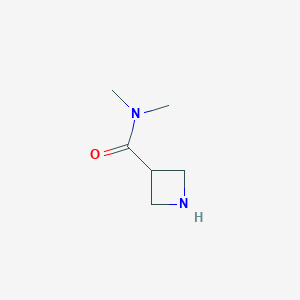 molecular formula C6H12N2O B3168280 N,N-dimethylazetidine-3-carboxamide CAS No. 927525-03-9