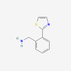 [2-(1,3-Thiazol-2-yl)phenyl]methanamine