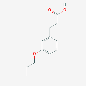 molecular formula C12H16O3 B3168361 3-(3-Propoxy-phenyl)-propionic acid CAS No. 927994-44-3