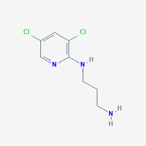 molecular formula C8H11Cl2N3 B3168484 N1-(3,5-dichloropyridin-2-yl)propane-1,3-diamine CAS No. 92993-52-7