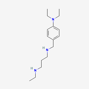 molecular formula C16H29N3 B3168701 N1-[4-(Diethylamino)benzyl]-N3-ethyl-1,3-propanediamine CAS No. 932251-16-6