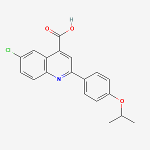 6-Chloro-2-(4-isopropoxyphenyl)quinoline-4-carboxylic acid