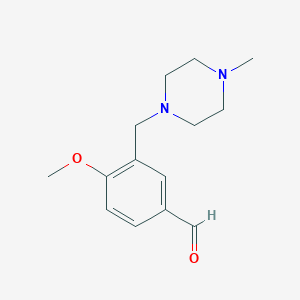 4-Methoxy-3-[(4-methylpiperazin-1-yl)methyl]benzaldehyde