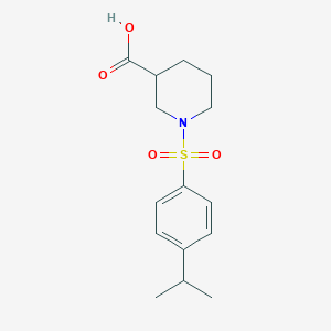 1-{[4-(Propan-2-yl)phenyl]sulfonyl}piperidine-3-carboxylic acid
