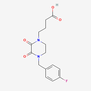 4-[4-(4-Fluorobenzyl)-2,3-dioxopiperazin-1-yl]butanoic acid
