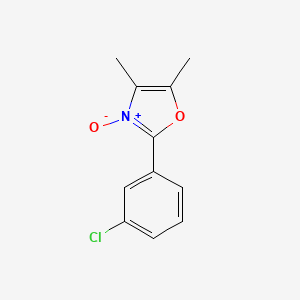 molecular formula C11H10ClNO2 B3168800 2-(3-Chlorophenyl)-4,5-dimethyloxazole 3-oxide CAS No. 933027-35-1