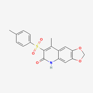 8-methyl-7-[(4-methylphenyl)sulfonyl][1,3]dioxolo[4,5-g]quinolin-6(5H)-one