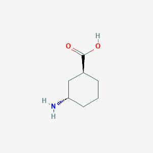 molecular formula C7H13NO2 B3168838 (1S,3S)-3-氨基环己烷羧酸 CAS No. 933445-54-6