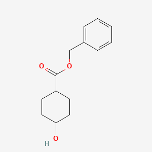 molecular formula C14H18O3 B3168842 trans-4-Hydroxycyclohexane-1-carboxylic acid benzyl ester CAS No. 933448-77-2