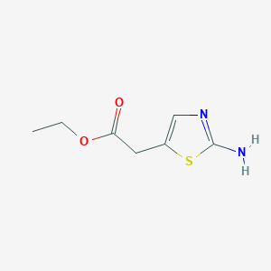 molecular formula C7H10N2O2S B031689 Ethyl 2-(2-aminothiazol-5-yl)acetate CAS No. 62557-32-8