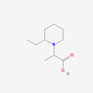 molecular formula C10H19NO2 B3169016 2-(2-Ethylpiperidin-1-YL)propanoic acid CAS No. 933745-10-9