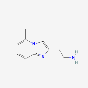 molecular formula C10H13N3 B3169024 2-{5-Methylimidazo[1,2-a]pyridin-2-yl}ethan-1-amine CAS No. 933756-37-7