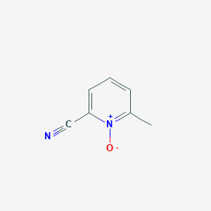 molecular formula C7H6N2O B3169033 2-cyano-6-methylpyridine 1-oxide CAS No. 933796-37-3