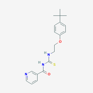 molecular formula C19H23N3O2S B316911 N-({[2-(4-tert-butylphenoxy)ethyl]amino}carbonothioyl)nicotinamide 