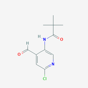 N-(6-chloro-4-formylpyridin-3-yl)pivalamide