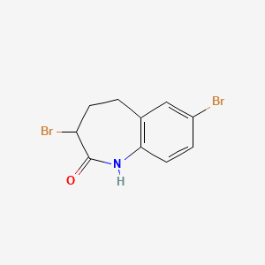 3,7-dibromo-2,3,4,5-tetrahydro-1H-1-benzazepin-2-one