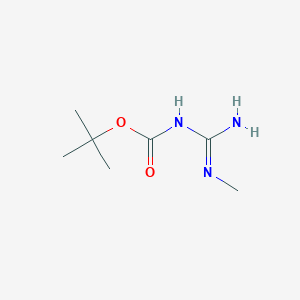 molecular formula C7H15N3O2 B3169203 tert-butyl N-(N-methylcarbamimidoyl)carbamate CAS No. 935530-93-1