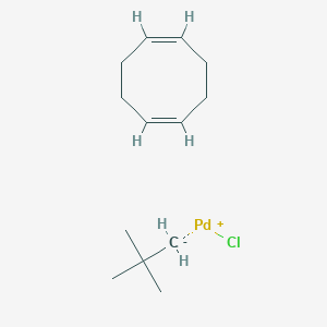 molecular formula C13H23ClPd B3169213 Chloro[(1,2,5,6-eta)-1,5-cyclooctadiene](2,2-dimethylpropyl)-palladium, 95% CAS No. 935838-06-5