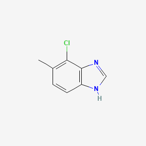 molecular formula C8H7ClN2 B3169219 7-chloro-6-methyl-1H-Benzimidazole CAS No. 935873-40-8