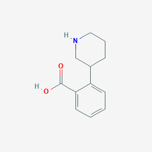 Benzoic acid, 2-(3-piperidinyl)-