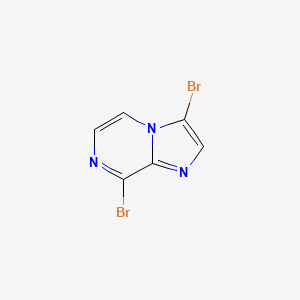 molecular formula C6H3Br2N3 B3169258 3,8-Dibromoimidazo[1,2-A]pyrazine CAS No. 936361-36-3