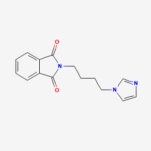 molecular formula C15H15N3O2 B3169292 N-(4-(1H-imidazol-1-yl)butyl)phthalimide CAS No. 93668-30-5
