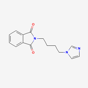 molecular formula C15H15N3O2 B3169292 N-[4-(imidazol-1-yl)butyl]phthalimide CAS No. 93668-30-5