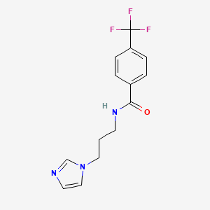 N-[3-(1H-imidazol-1-yl)propyl]-4-(trifluoromethyl)benzenecarboxamide