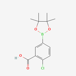 2-Chloro-5-(4,4,5,5-tetramethyl-1,3,2-dioxaborolan-2-yl)benzoic acid