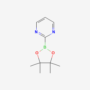molecular formula C10H15BN2O2 B3169385 PYRIMIDINE-2-BORONIC ACID PINACOL ESTER CAS No. 937593-41-4