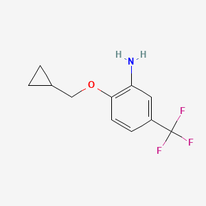 2-(Cyclopropylmethoxy)-5-(trifluoromethyl)aniline