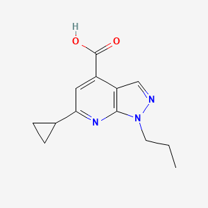 6-cyclopropyl-1-propyl-1H-pyrazolo[3,4-b]pyridine-4-carboxylic acid