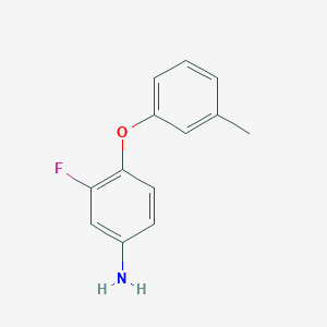 molecular formula C13H12FNO B3169435 3-Fluoro-4-(3-methylphenoxy)aniline CAS No. 937597-88-1
