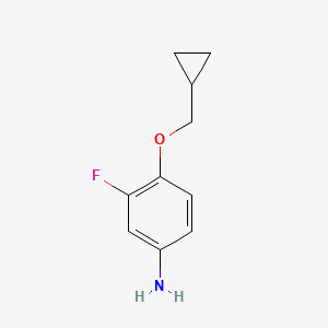 4-Cyclopropylmethoxy-3-fluorophenylamine