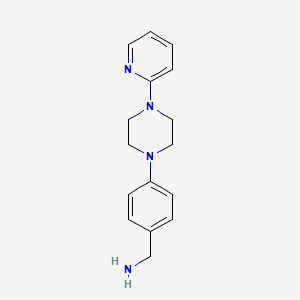 B3169451 [4-(4-Pyridin-2-ylpiperazin-1-yl)benzyl]amine CAS No. 937598-50-0