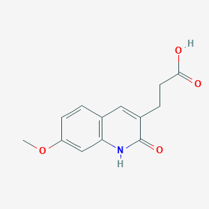 3-(7-Methoxy-2-oxo-1,2-dihydroquinolin-3-yl)propanoic acid