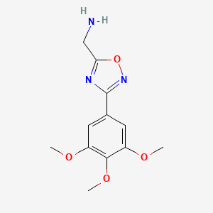 [3-(3,4,5-Trimethoxyphenyl)-1,2,4-oxadiazol-5-yl]methanamine