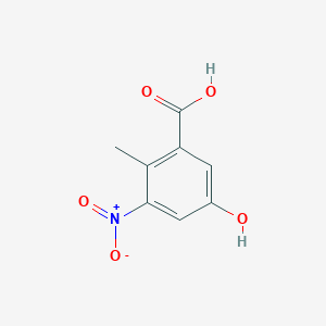 molecular formula C8H7NO5 B3169702 5-Hydroxy-2-methyl-3-nitrobenzoic acid CAS No. 937661-25-1